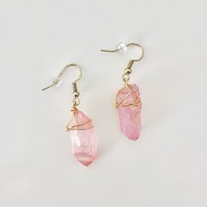 Pink Crystal Earrings